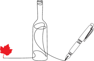 pen bottle leaf illustration