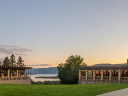 Mission Hill Winery at sunset